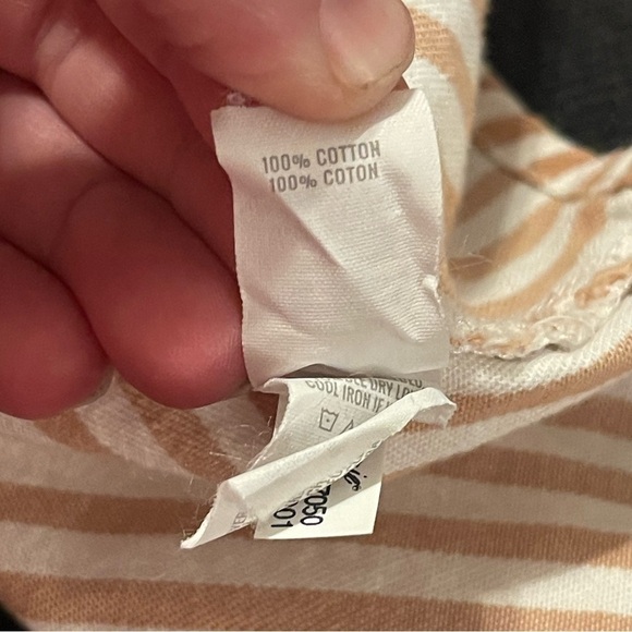 Aerie striped cotton button down long shirts tunic - Picture 4 of 7